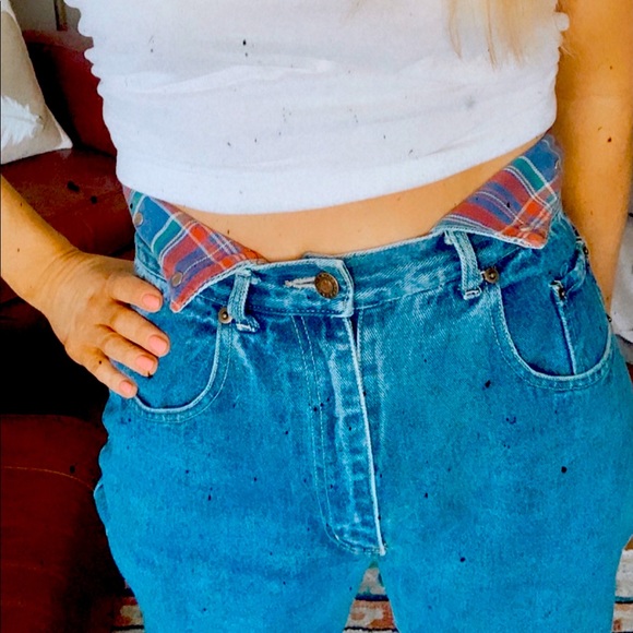 Vintage Squeeze Jeans Size 9 HW Tapered Leg - Picture 1 of 7